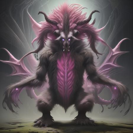 00821-[number]-302426297-Colossal Vicious Mutated Raw Wormlike,  Plantigrade Appendages, Multi-Tailed Short-Tailed, Hairy Fur, Furry Ears,      _lora_Don.png